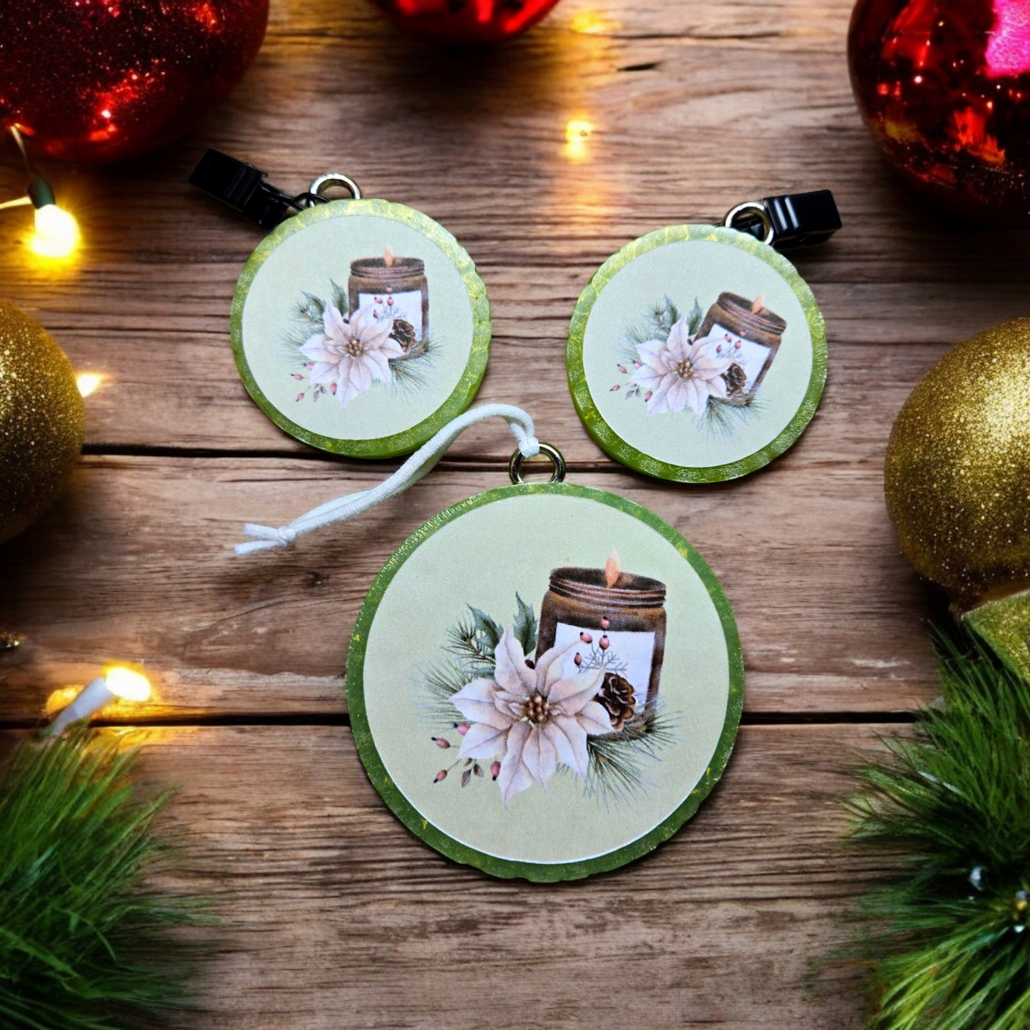 Christmas Candle Car Freshie