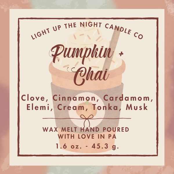 Pumpkin + Chai Wax Melt Snap Bar