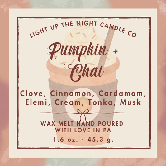 Pumpkin + Chai Wax Melt Snap Bar