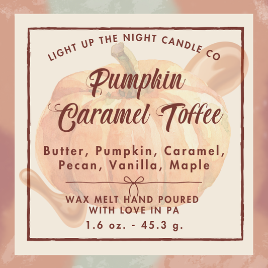 Pumpkin Caramel Toffee Wax Melt Snap Bar