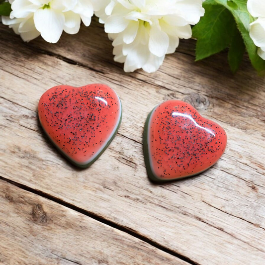Watermelon Lemonade Heart Shaped Bar Soap