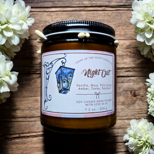 Night Out Wood Wick Candle