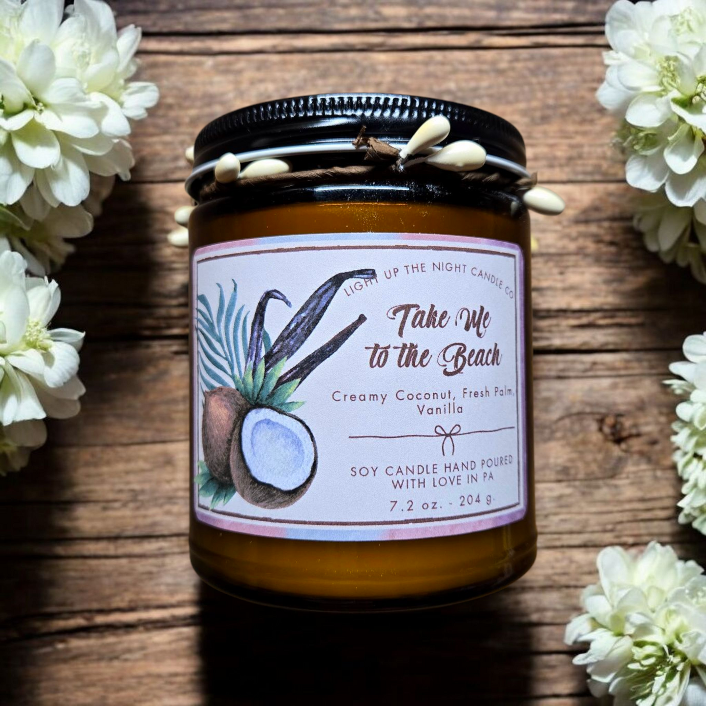 Take Me to the Beach Wood Wick Candle