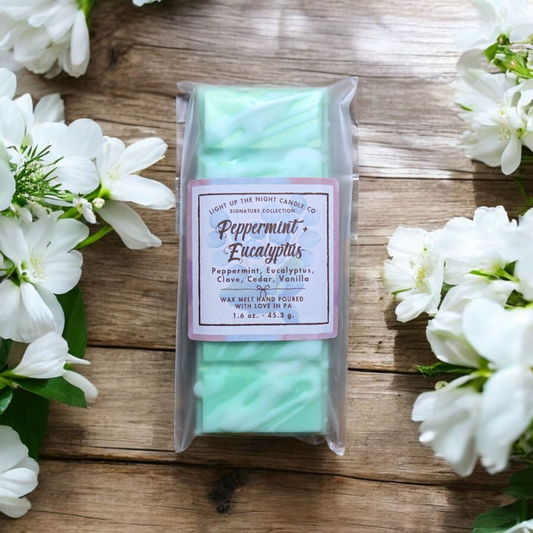 Peppermint + Eucalyptus Wax Melt Snap Bar