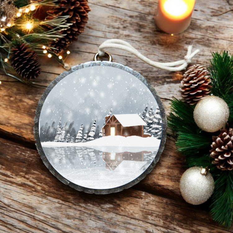 Winter Scene Car Freshie