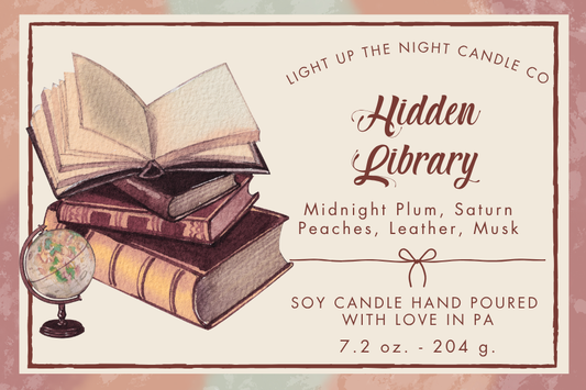 Hidden Library Wood Wick Candle
