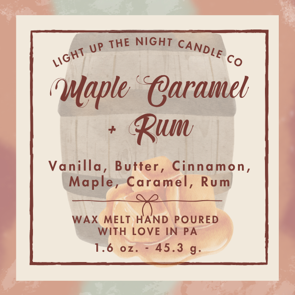 Maple Caramel + Rum Wax Melt Snap Bar