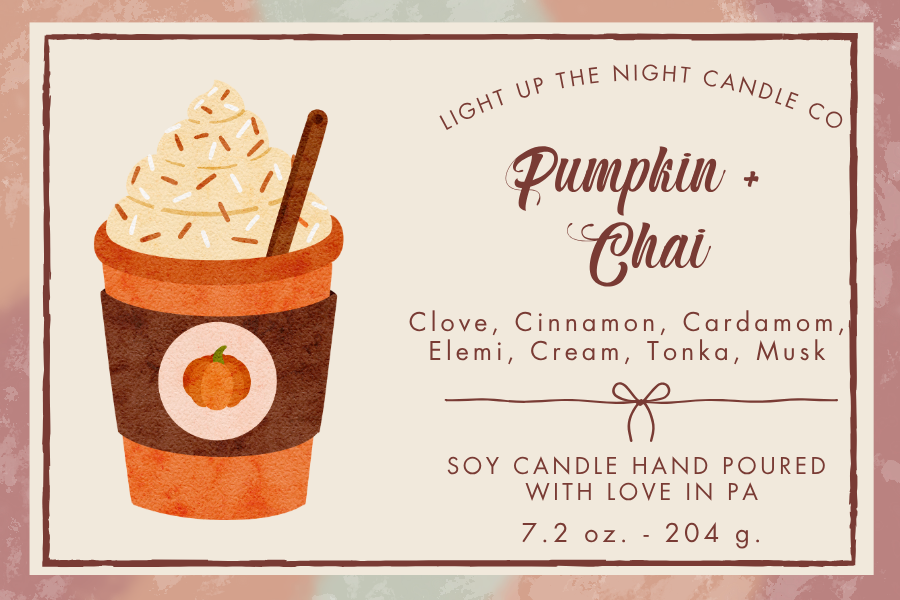 Pumpkin + Chai Wood Wick Candle