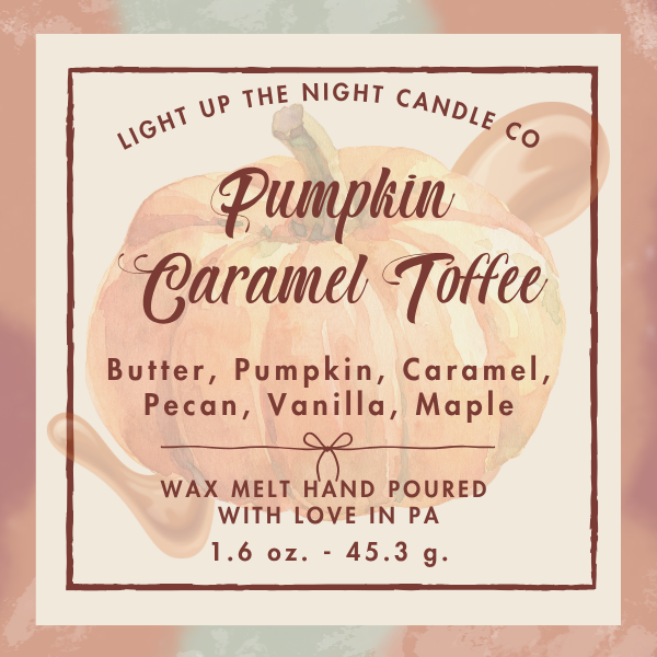 Pumpkin Caramel Toffee Wax Melt Snap Bar