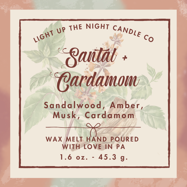 Santal + Cardamom Wax Melt Snap Bar