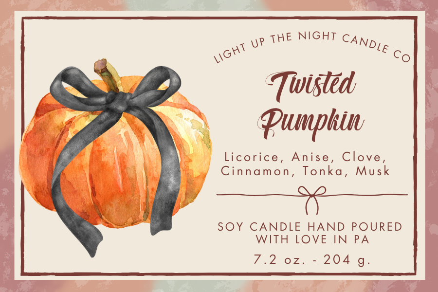Twisted Pumpkin Wood Wick Candle